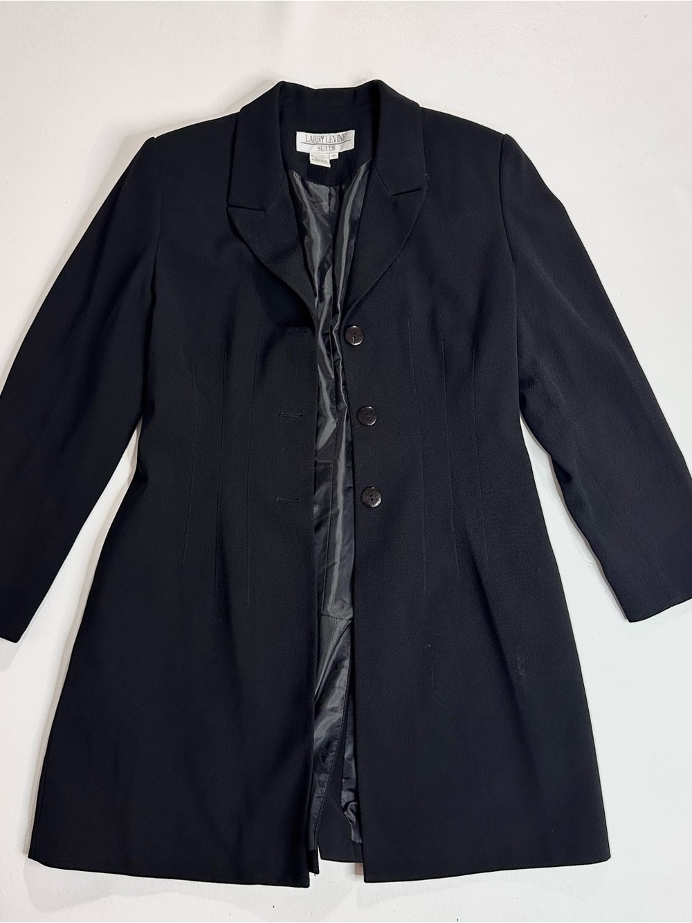 Vintage Larry Levine black coat